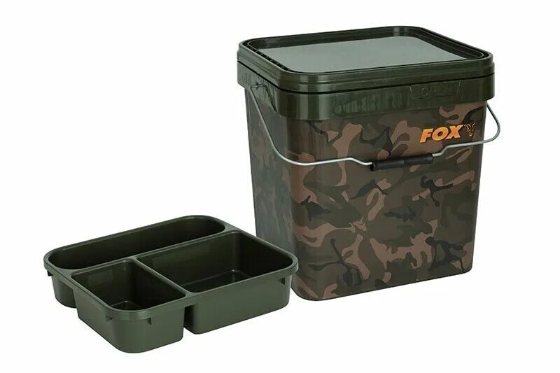 Ведро Fox 17л. Korda ведро Compac Bucket с крышкой 17л. Ведро с контейнером Trakker Olive Square Container 13l. Ведро Fox FX для прикормки.