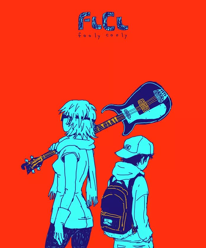 Fool on cool. FLCL. Харуко Харухара Скриншоты. FLCL Naota and Haruko. Fool on cool аниме.