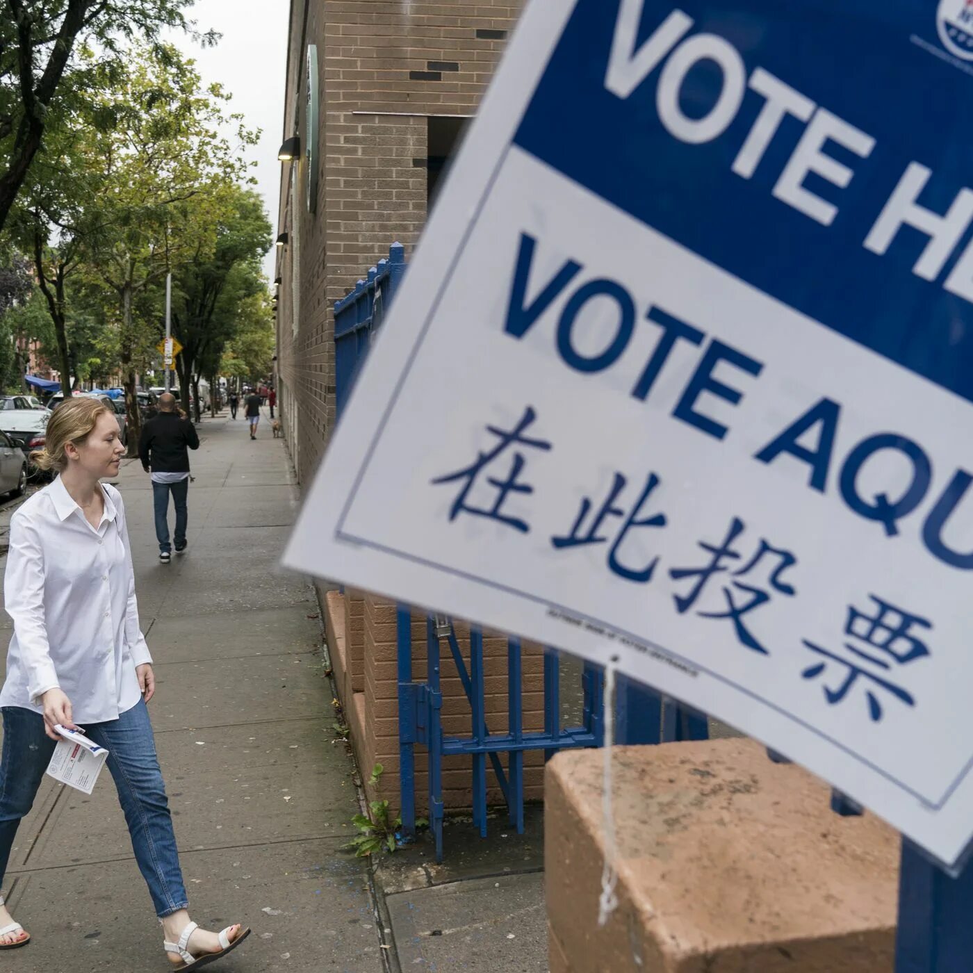 Go votes. Voters photo. Election Day. Voters for women. Real voting.