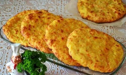 Лепешки с сыром в духовке