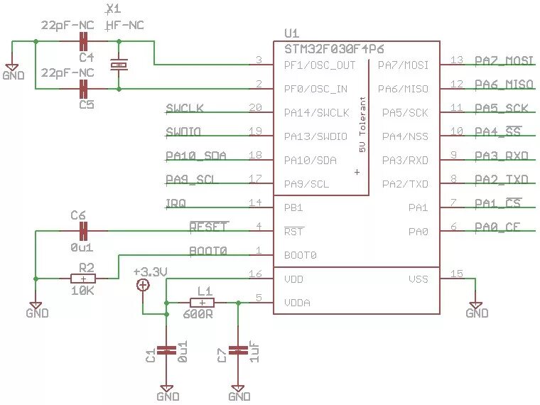Русин освоение stm32. Stm32f030f4. stm32f030 datasheet. stm32f030f4p6 схема платы. stm32f030f4 схема подключения.