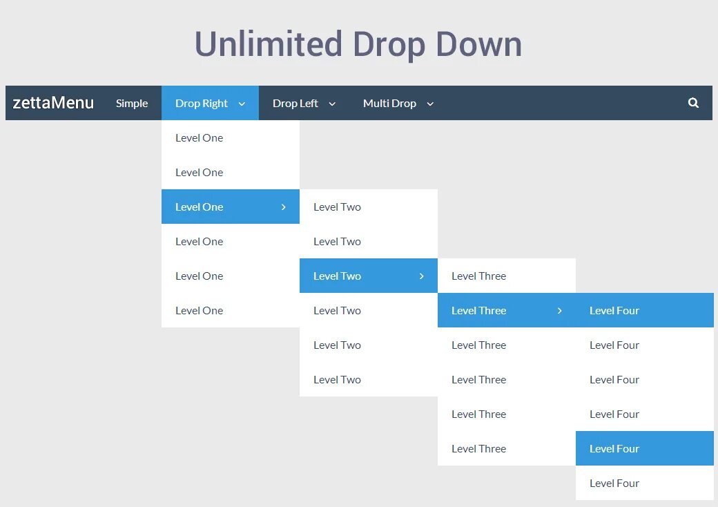 Drop menu