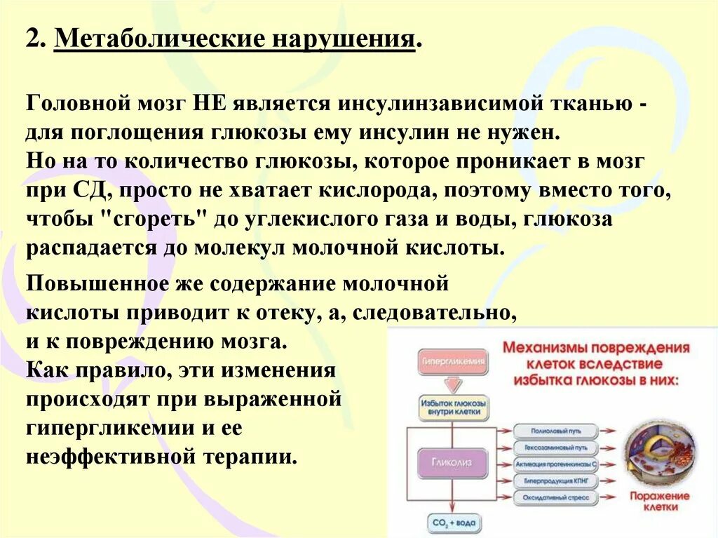 Метаболические нарушения. Метаболические нарушения в мозге что это. Метаболические повреждения клеток. Нарушение метаболизма в головном мозге.