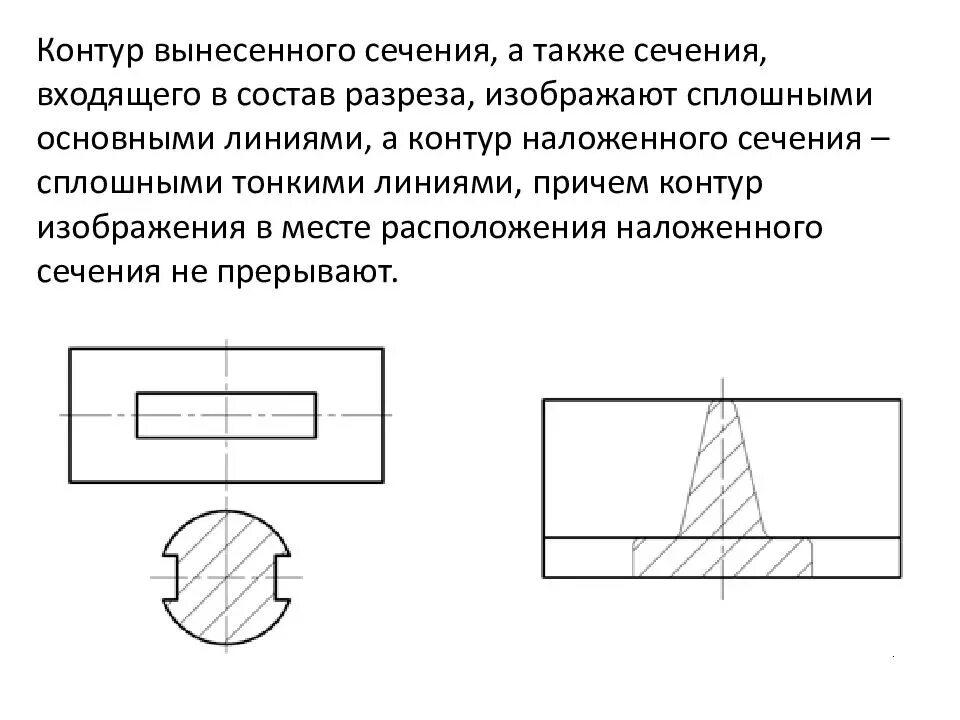 Линия выреза. ГОСТ 2.305 изображения - разрезы,. 2.305-2008 Изображения виды разрезы сечения. Разрез по ГОСТУ 2.305-2008. Линия разреза на чертеже ГОСТ.