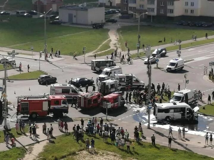 Авария автобус в Витебске. Происшествия в Витебской области. 9 августа 2020