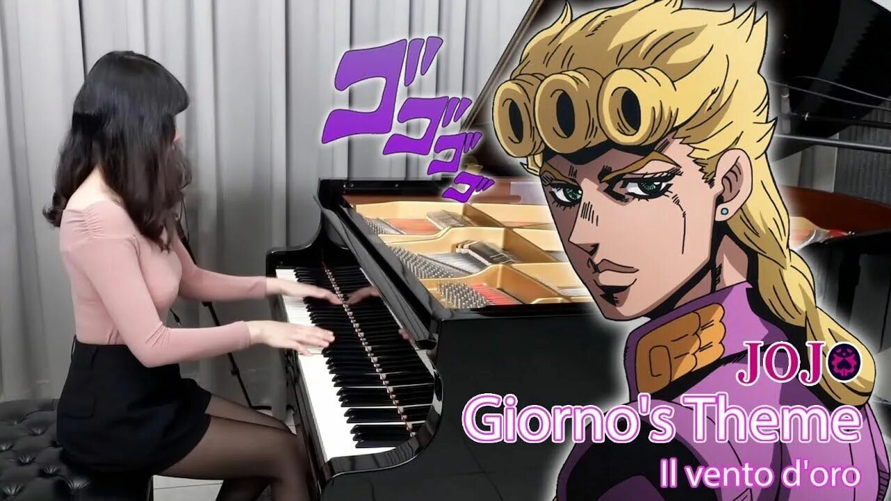 Джорно на пианино. Il Vento d'Oro (Golden Wind). Jojo Golden Wind Piano. Giorno s theme