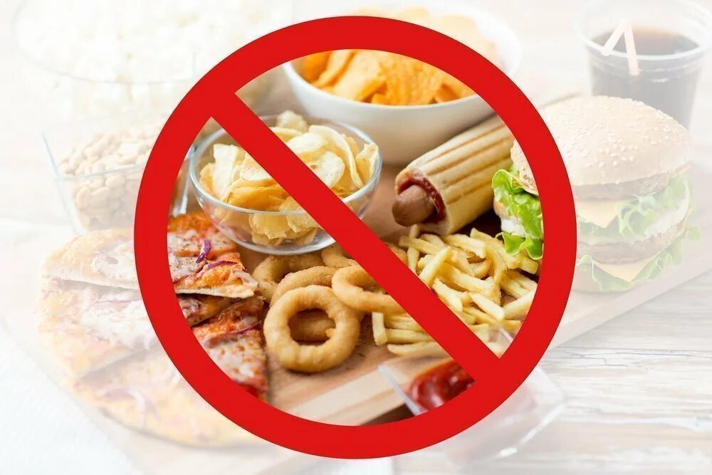 Пища которая вызывает. Запрещенные продукты. вредные продукты. запрет вредной еды. нездоровая пища.