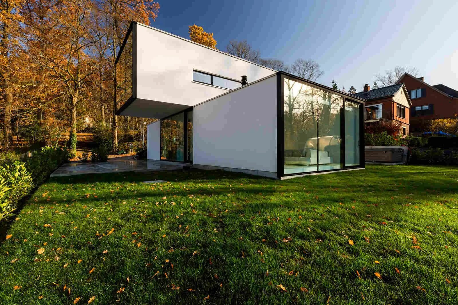 Вилла в юар от saota. Ул. Оффлайн дом. Красивые деревянные дома. Современный дом в америке.