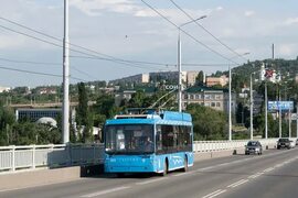 Саратовский мост и троллейбусы маршрута Саратов-Энгельс Колесо транспортного обозрения Дзен