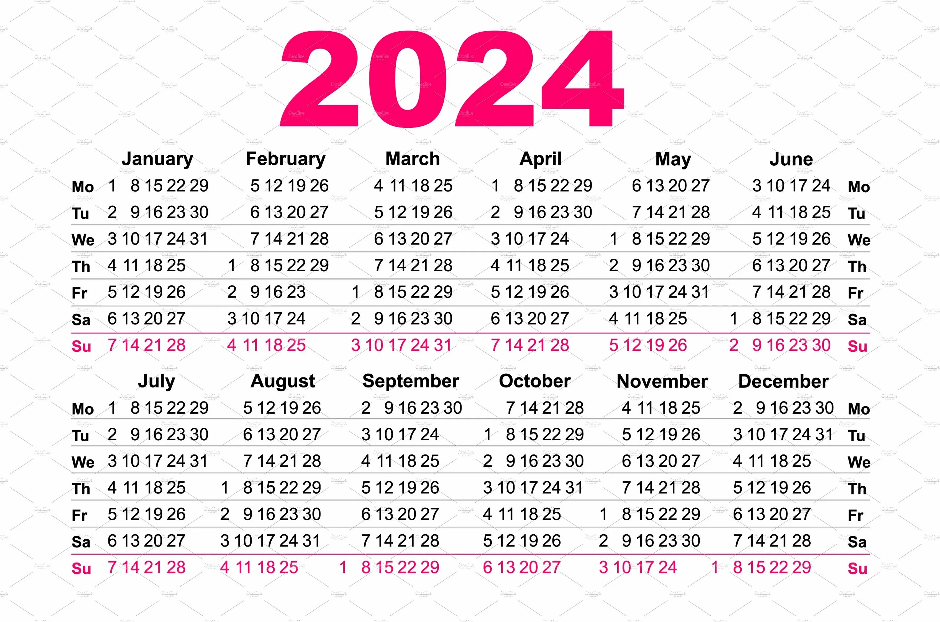 Календарь на завтра. Календарь 2024. Сетка календаря на 2024. 2024 Год сетка. Календарная сетка на 2024 год.