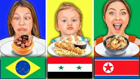 А 4 пробуем еду из разных стран