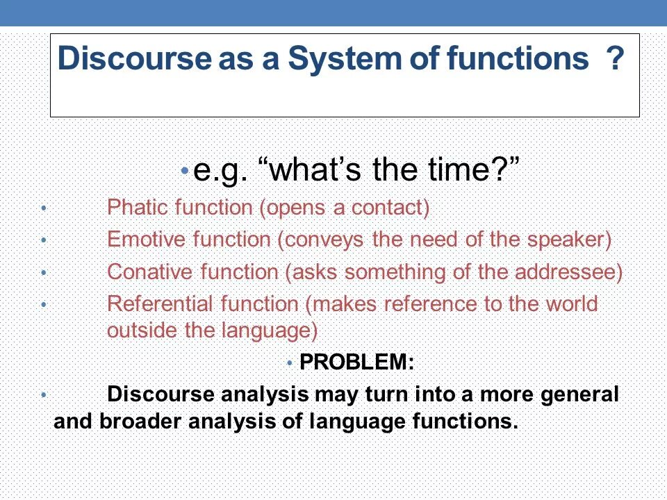 Functions of language in Linguistics. Discourse. Discourse Analysis in Linguistics. Phatic function. Дискурс на английском