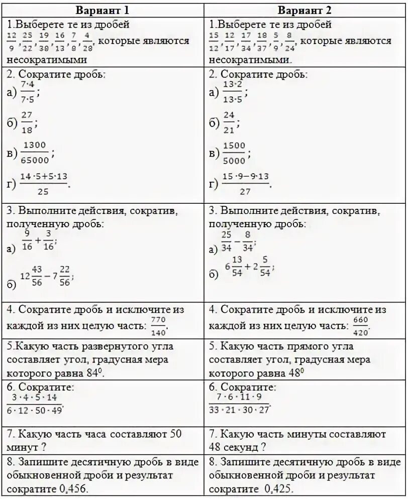 Математика 6 класс сократить дробь. Сократить дробь задания 6 класс. Проверочная по математике 6 класс сокращение дробей. Проверочная работа по сокращению дробей 6 класс. Сократите дробь проверочная работа 6 класс.