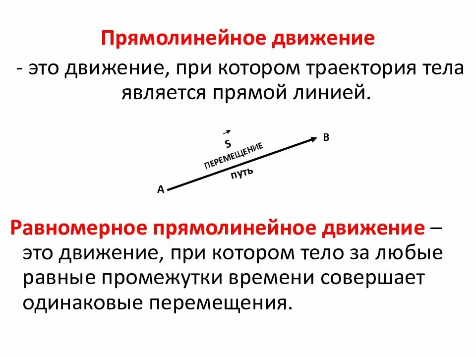 Прямая линия физика