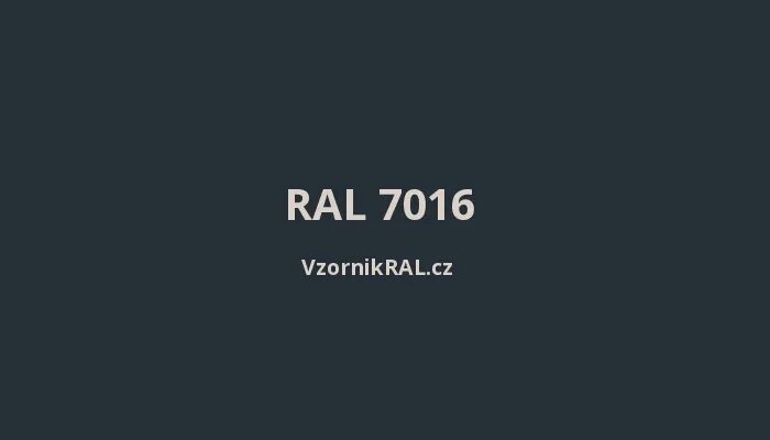 Новый рал 7 читать полностью. Рал 7016 антрацит. RAL 7016 серый антрацит. RAL 7016 цвет. Краска рал 7016.