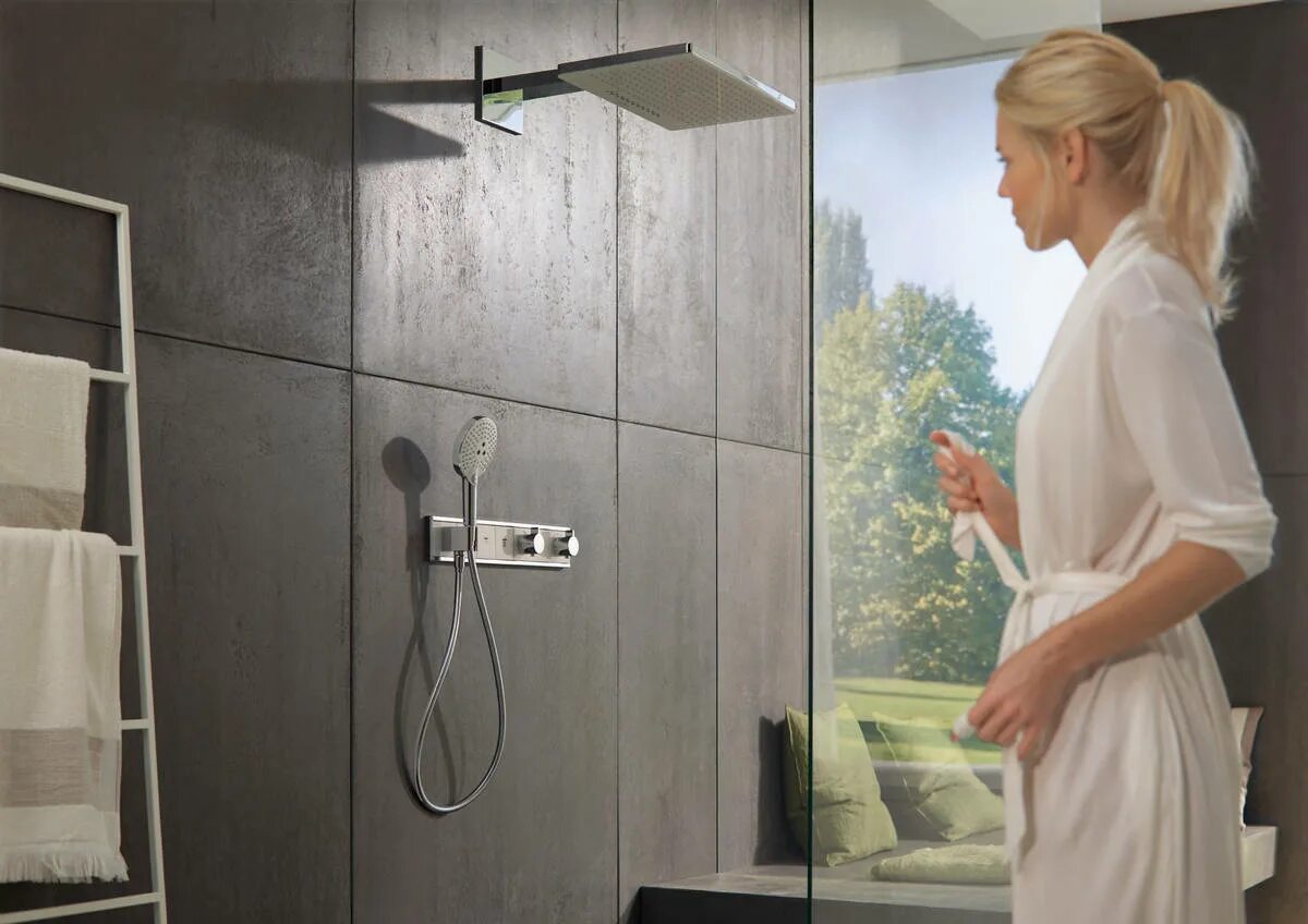 Термостат Hansgrohe RAINSELECT 15355400 для душа. 15357000 Hansgrohe. Hansgrohe RAINSELECT 15357400. Термостат Hansgrohe RAINSELECT для душа.