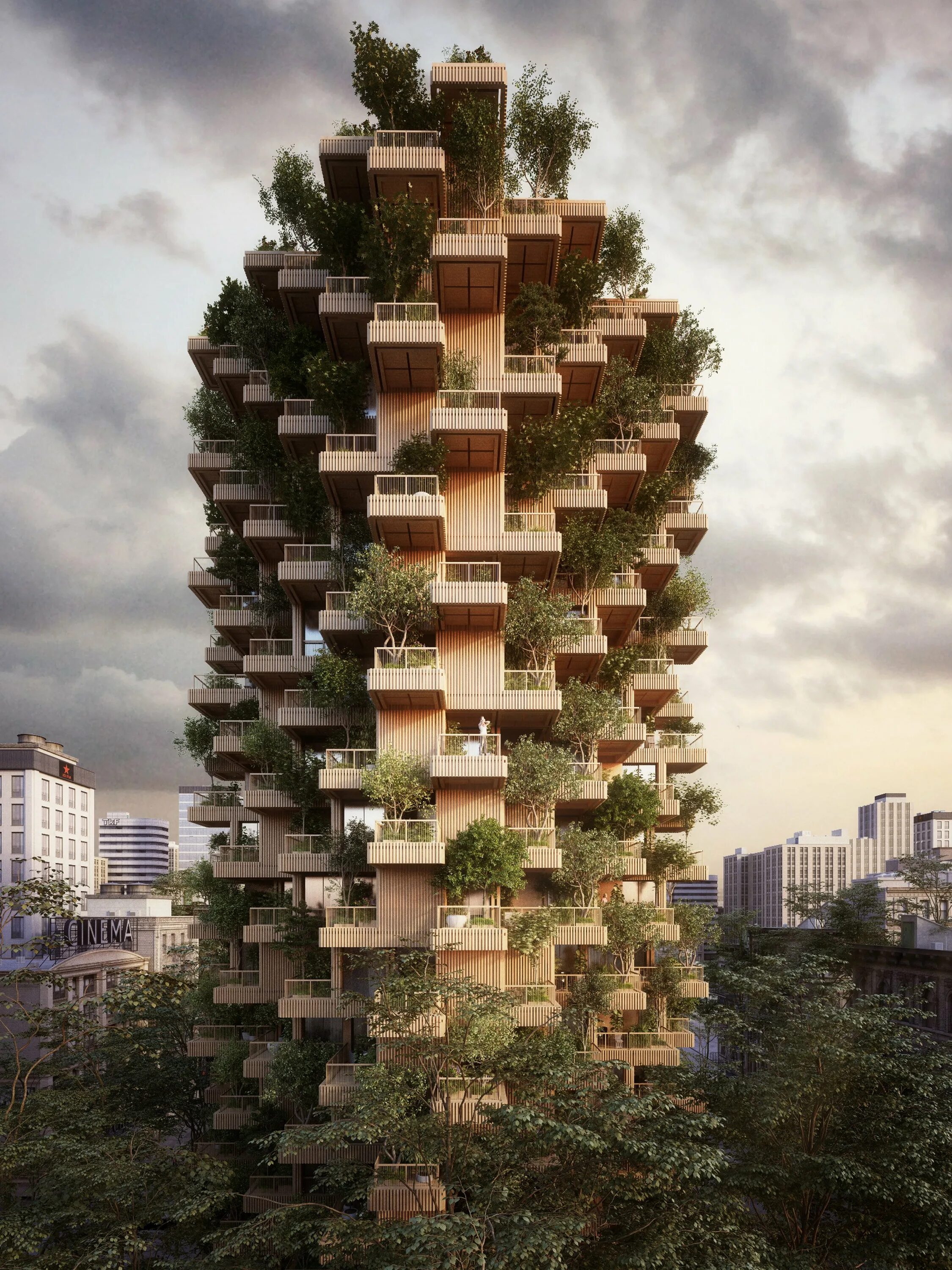 Строим дом башню. Tree tower в торонто. жилой дом «tree house» в сингапуре. жилой urban cactus. роттердам.. многоэтажный деревянный дом.