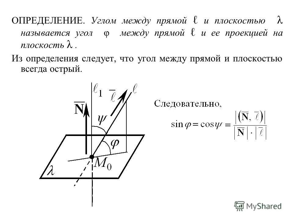 Угол между прямыми в пространстве определение. Угол между прямыми в пространстве определение