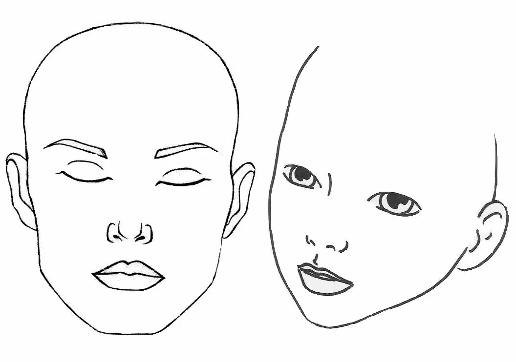 Рисунок лица для макияжа. Макет лица для рисования. Эскиз лица. Эскиз лица для макияжа. Контур лица для рисования.
