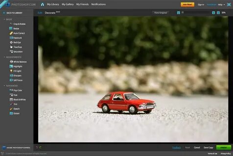 Интернет фотошоп