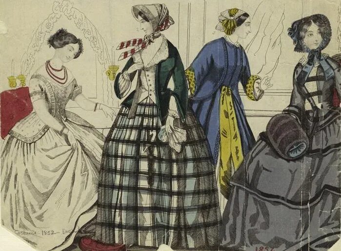 мода 1850 х. мода 1840-х годов португалия. кринолин 1840х. мода 1840 англия. платье 1850х.