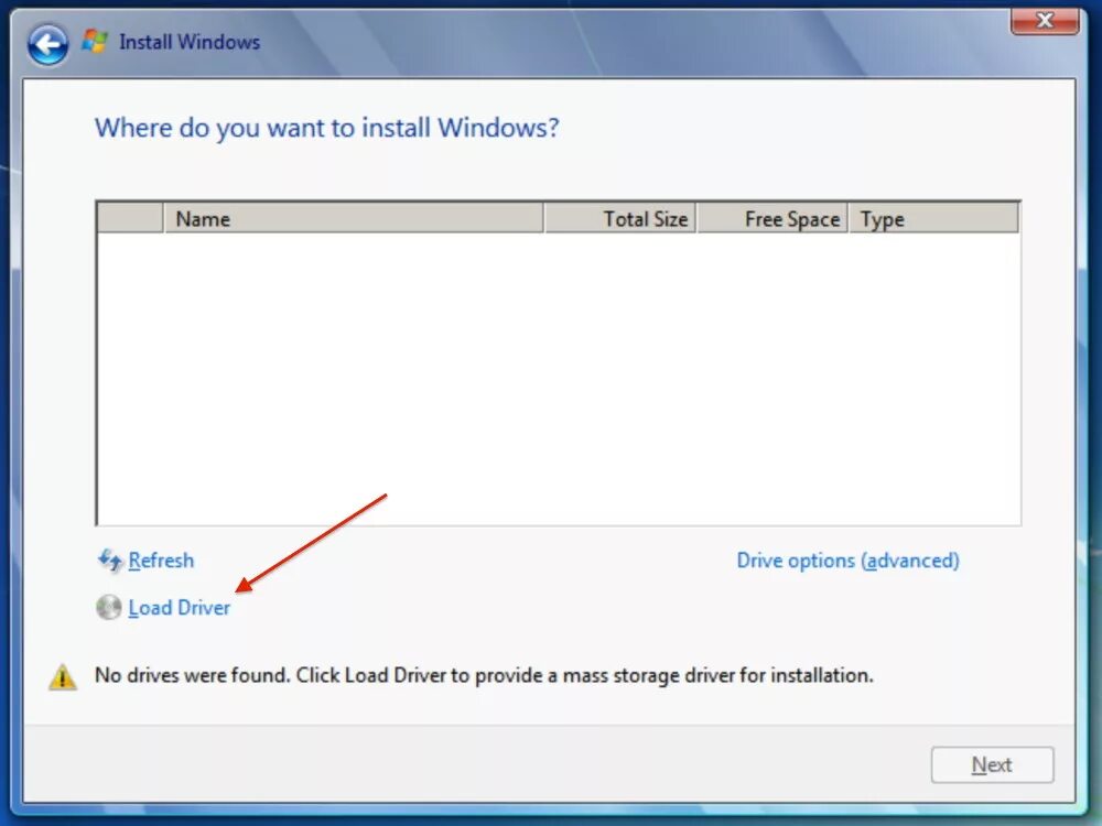 7 не видит 10. При установке винды не видит диск. При установке виндовс 10 не видит жесткий диск. Не видит диск при установки виндовс. Окно загрузки драйверов.