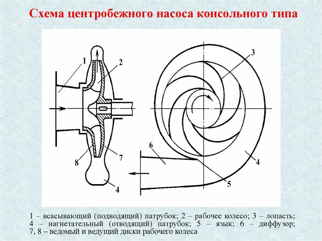 Насос всасывающий и нагнетательный. Центробежный насос устройство схема. Центробежный насос консольного типа схема. Центробежный лопастной насос схема. Электрическая схема центробежного электронасоса.