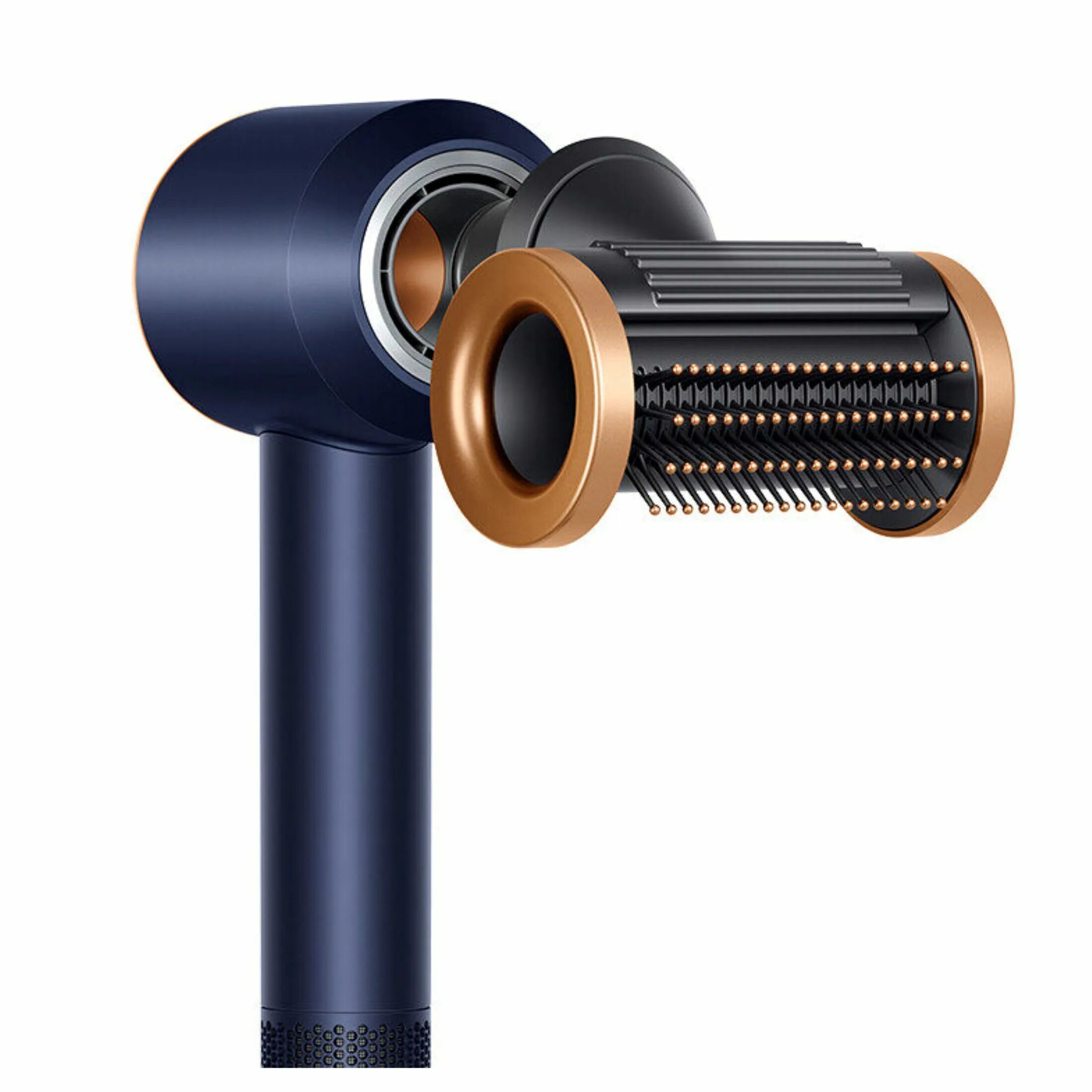 Купить дайсон в рассрочку. Dyson Supersonic hd15. Фен Дайсон hd15. Dyson Supersonic hd15 Prussian Blue/Copper. Дайсон фен с насадками.