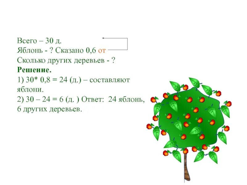 Яблони огэ. Сад с яблонями задача. Составь яблони. Решаем задачу в саду росли яблони. Сколько растет дерево яблоня.