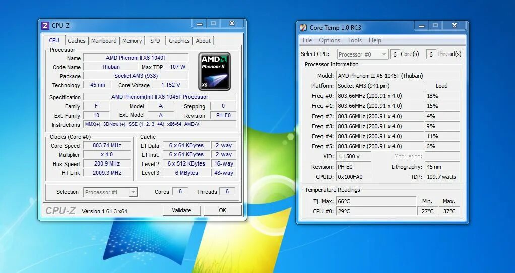 Phenom 1045t CPU Z. Phenom II x6 CPU Z. Phenom II x6 1045t CPU Z. Phenom x6 1100t CPU Z.
