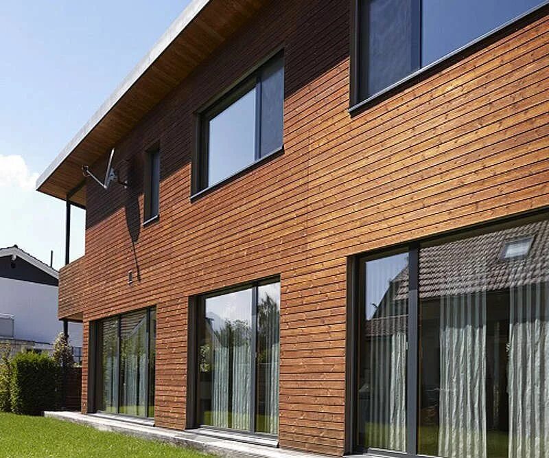 фасадные панели дерево дом