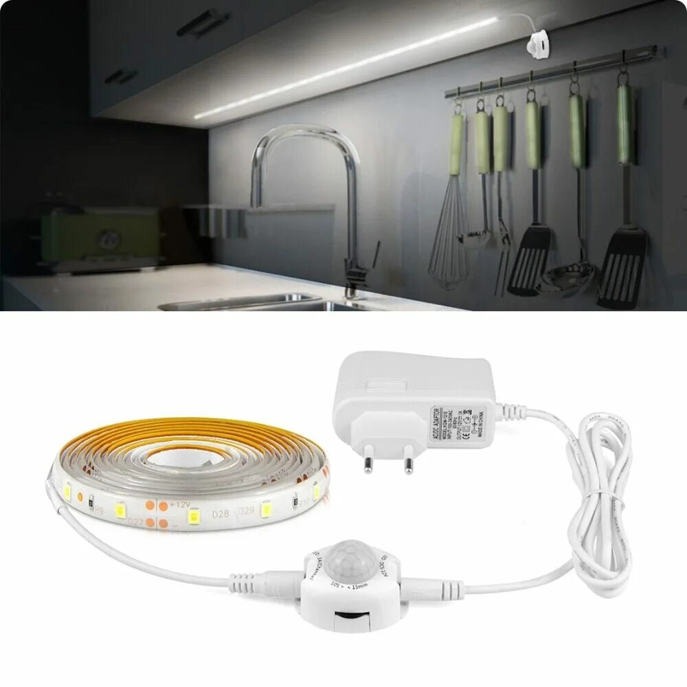Кухонный датчик движения. Led m3m-220v. датчик движения для светодиодной ленты на 12 вольт. датчик движения для led ленты.