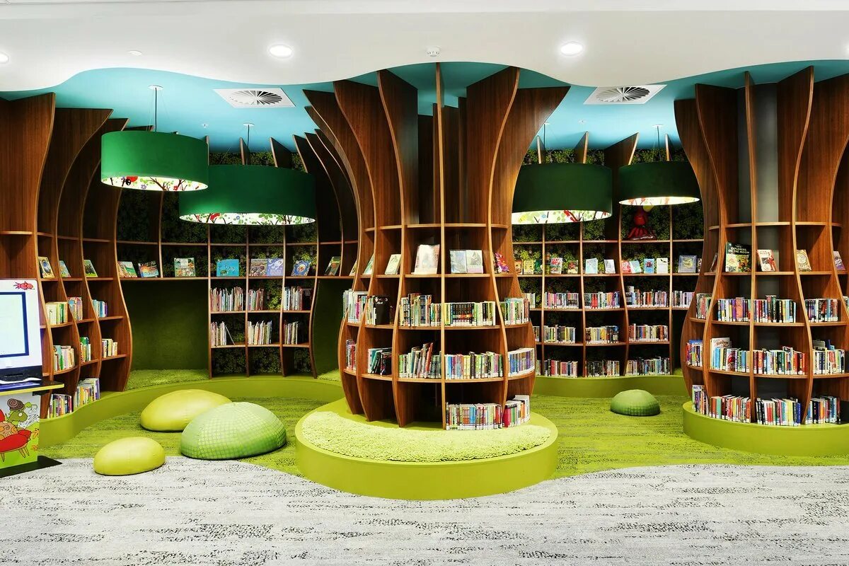 Современные детские библиотеки. Интерьер современной библиотеки. Необычные детские библиотеки. Модельная библиотека.