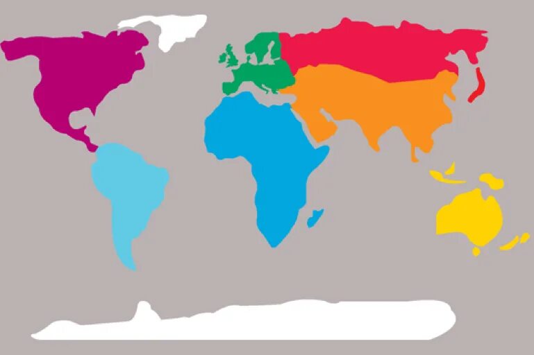 Контуры материков цветные. Континенты по контуру. Континент печать. Континенты отдельно.