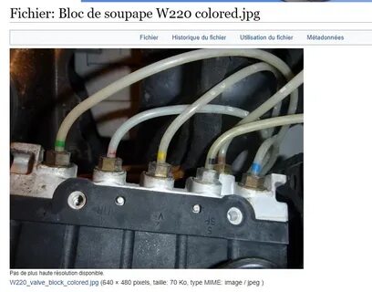 Клапан пневмоподвески w220