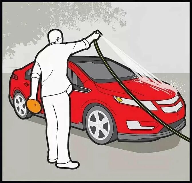 He clean the car. Человек моет машину. Папа моет машину. Мойка иллюстрация. Картинка мойка автомобиля для детей.