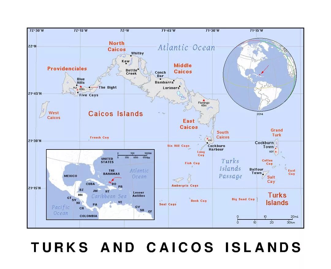 Map of Turks and Caicos #Caribbean #Travel #LikeALocal #retirementplanning #reti