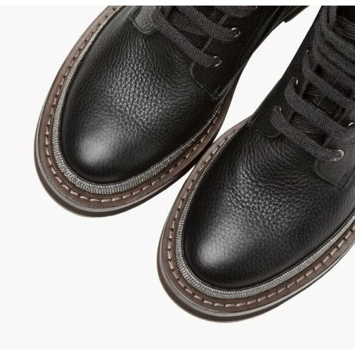 Обувь мужская 30 см. Ботинки Brunello Cucinelli черные. Брунелло Кучинелли ботинки. Brunello Cucinelli ботинки женские.
