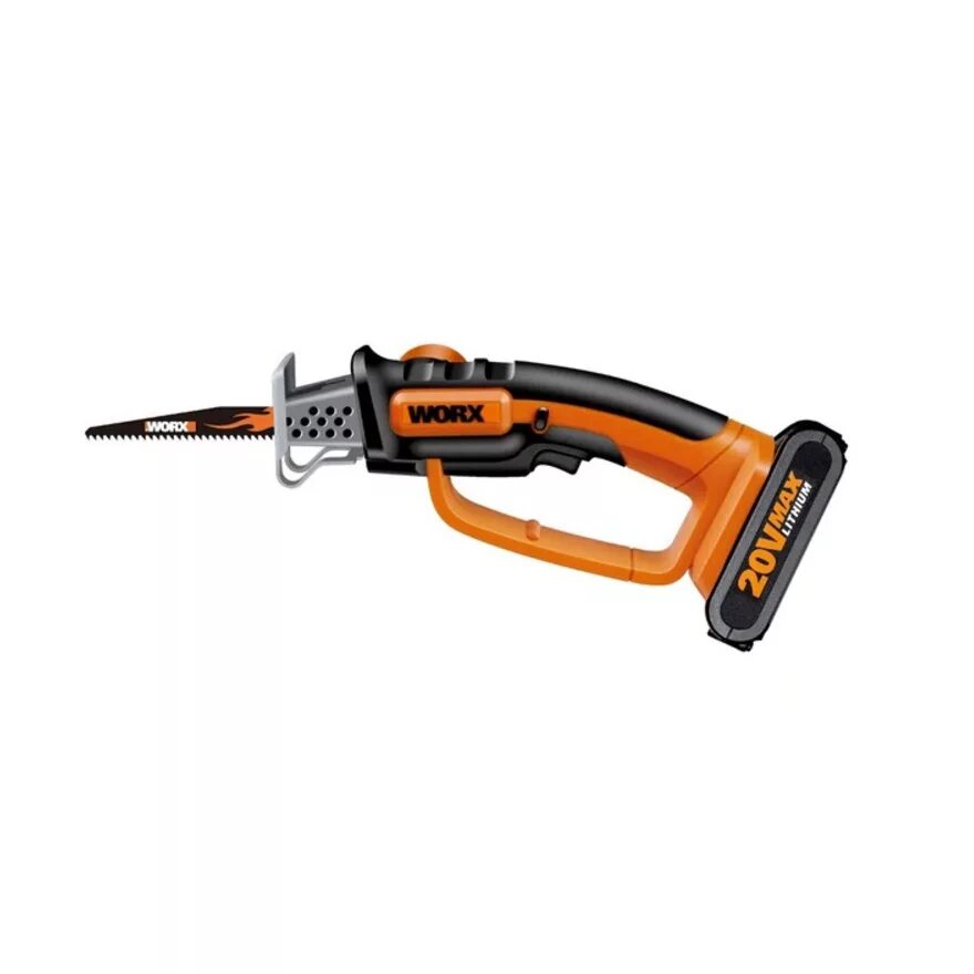 Пила сабельная аккумуляторная Worx wg894e.9. Пила аккумуляторная Worx wg894e.5, 20в, 16мм, 1*2,0 Ач и ЗУ. Цепная мини пила Worx.