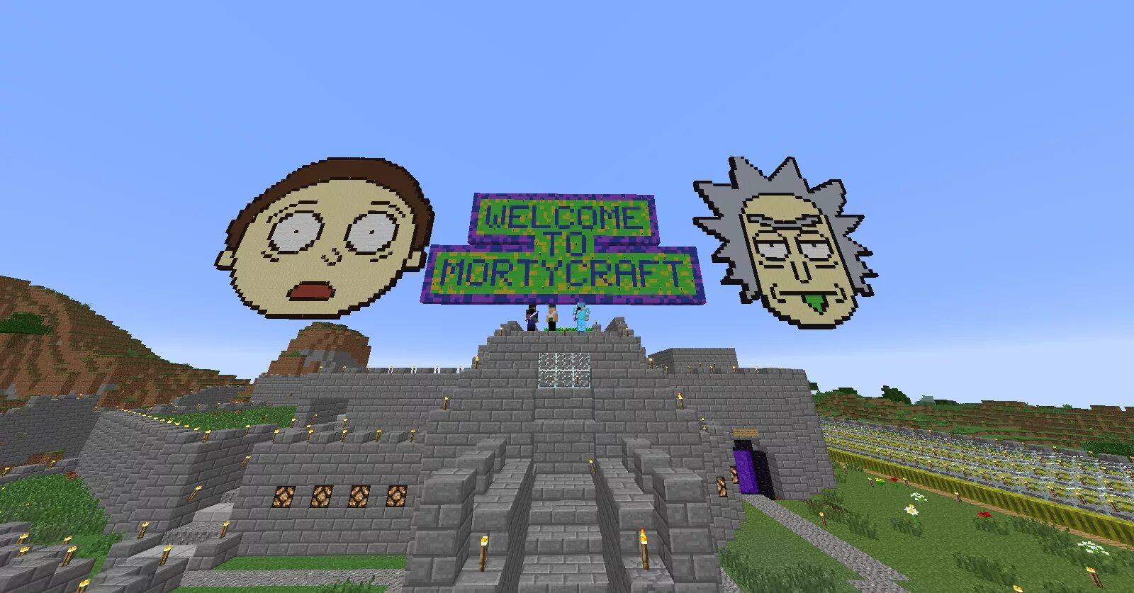 Морти в майнкрафте. Rick and morty minecraft. Рик и морти майнкрафт. Рик в майнкрафте. Рик и морти майнкрафт.