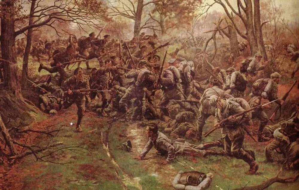 После битвы при листвене между. Битва при Белло Вуд. Тевтобургский лес битва. Лес Белло битва 1918. Тевтобургский лес Шишкин.