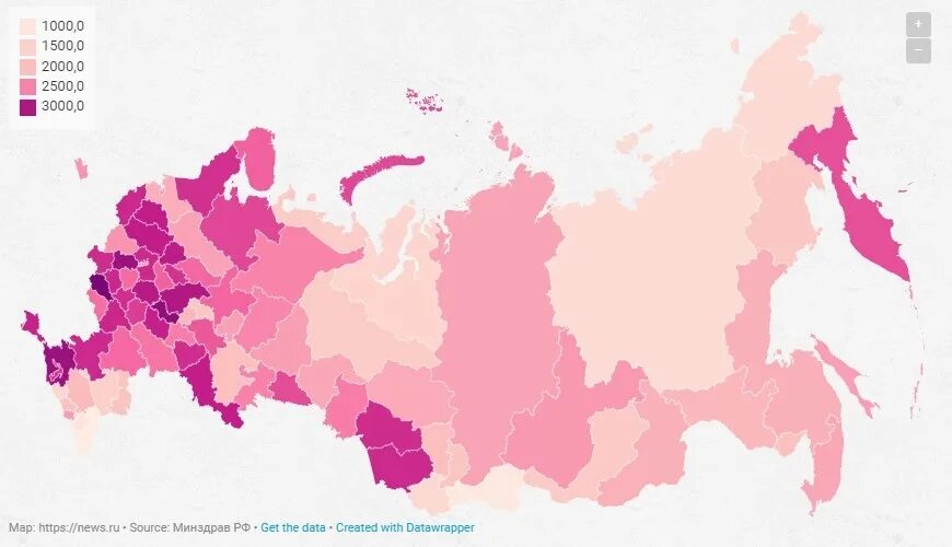 Регионы заболевших. Карта заболеваемости онкологией в России. Карта заболевания онкологией в России по регионам. Карта онкозаболеваниям России по регионам. Статистика онкологии по регионам России.