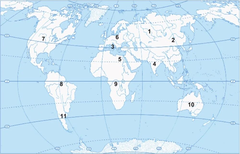 География 5 класс карта равнины