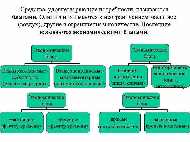 Экономические блага способные удовлетворить социальные потребности