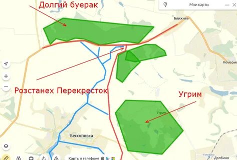 Село ближнее на карте