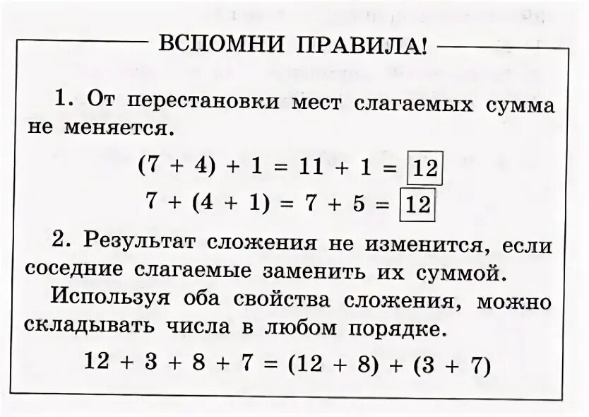 Вычисли значения используя перестановку слагаемых 2 класс. Правило от перестановки слагаемых. правило от перестановки слагаемых сумма не меняется. правило от перестановки мест слагаемых сумма не меняется. от перестановки мест сумма не меняется.