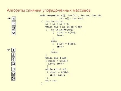 Алгоритм слияния
