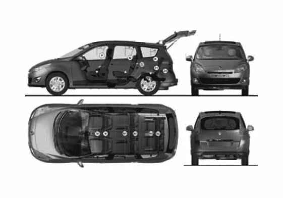 Габариты рено гранд сценик 2. Renault grand scenic габариты. Рено сценик габариты. Renault grand scenic 2 габариты. Рено гранд сценик 5 габариты.