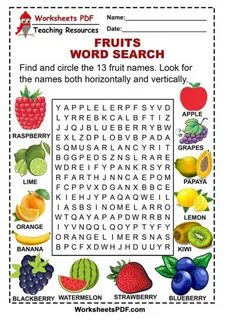 Fruits words