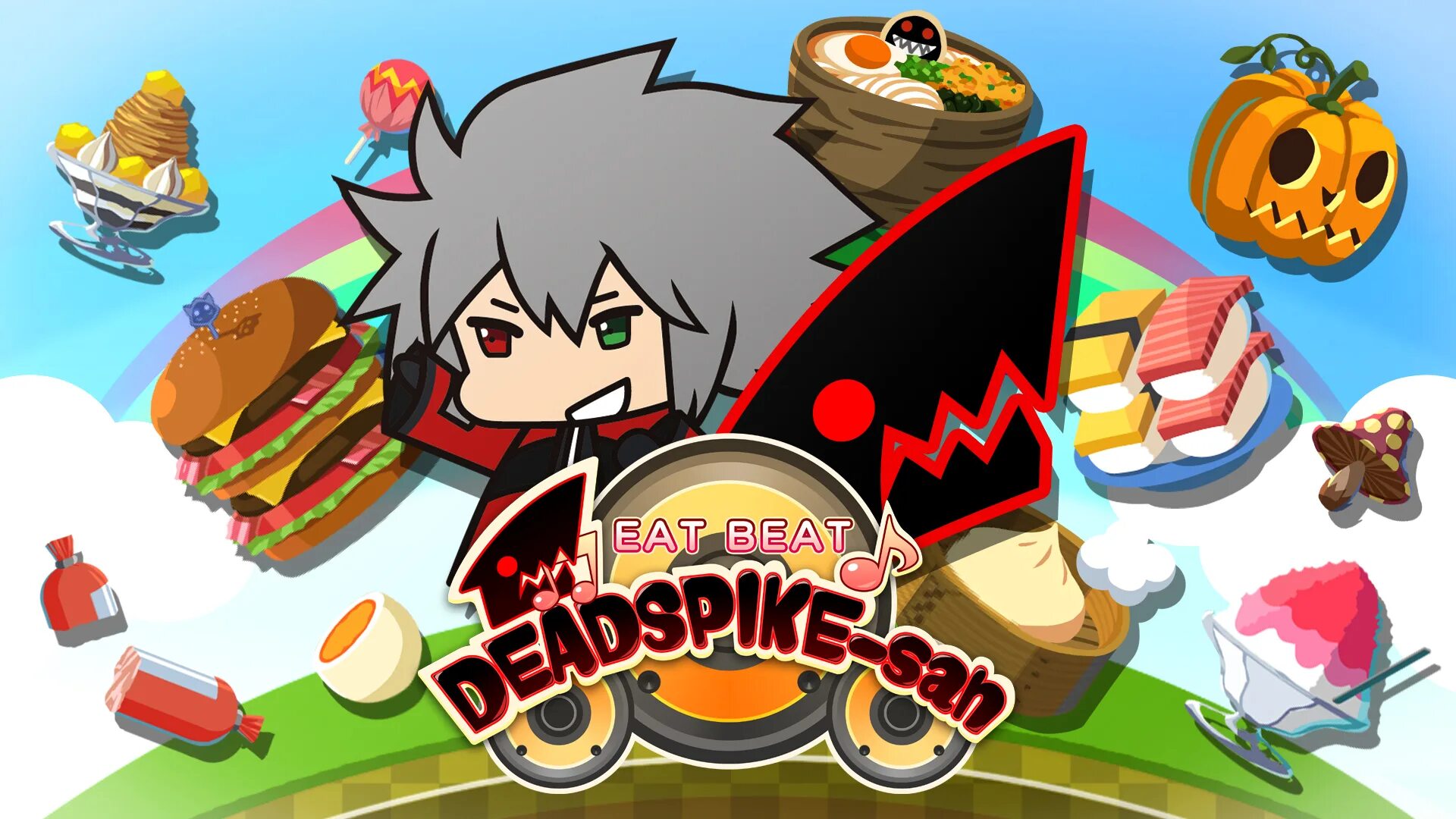 Spike-San. Eat to the Beat. Oji-San game. Eat beat